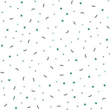 Işık yeşil vektör sorunsuz zemin noktalar ve çizgiler ile. Renkli resimde daire ve çizgili fütüristik tarzı. Tekstil, kumaş, duvar kağıtları için tasarım.