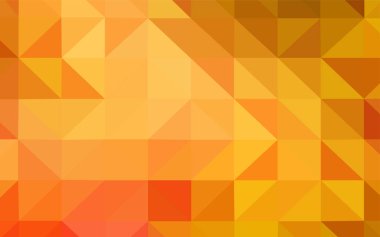 Işık turuncu vektör degrade üçgenler şablonu. Gradyan ile zarif parlak poligonal illüstrasyon. İşiniz için en iyi üçgen tasarım.