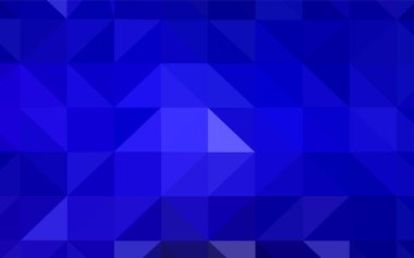 Koyu mavi parlayan üçgen düzen vektör. Üçgenler ile modern soyut resim. İşiniz için yeni tasarım.