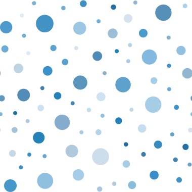 Hafif mavi vektör noktalar ile sorunsuz kapak. Kabarcıkları ile soyut tarzda bulanık dekoratif tasarım. Duvar kağıdı, kumaş üreticileri için modaya uygun bir tasarım.