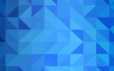 Hafif mavi vektör soyut mozaik zemin. Renkli resimde gradyan ile poligonal tarzı. Marka kitap için yeni şablon.