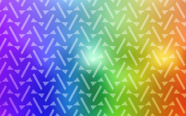 Çizgiler ve üçgenlerle ışık çok renkli vektör arkaplanı. Üçgen şekilli ışıltılı soyut çizimler. Web siteleri için desen.
