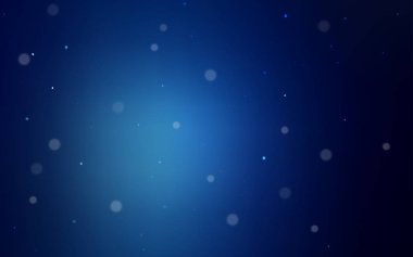 Koyu mavi vektör doku diskler ile. İllüstrasyon renkli soyut daireler parlayan ayarlanmış. Güzel tasarım, iş reklam için.