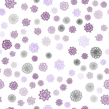 Koyu pembe, mavi xmas kar taneleri ile sorunsuz arka plan vektör. Bulanık dekoratif tasarım kar ile xmas tarzında. Desen tasarım kumaş, duvar kağıtları.