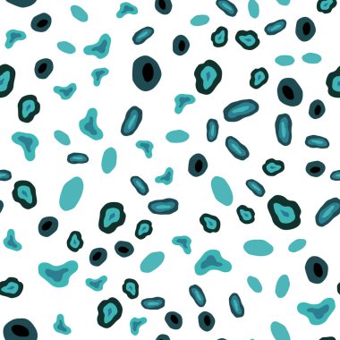 Hafif mavi vektör disklerle sorunsuz doku. Kabarcıkları ile soyut tarzda bulanık dekoratif tasarım. Tekstil, kumaş, duvar kağıtları için tasarım.