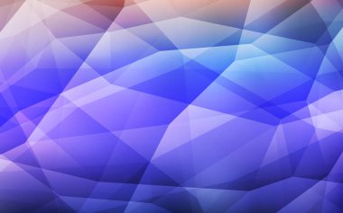 Hafif mor vektör Çokgen arka plan. Üçgenler ile renkli resimde parlayan. Tasarımınız için üçgen desen.