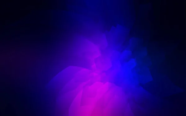 Rosa Escuro Fundo Vetor Azul Com Hexágonos Glitter Ilustração Abstrata — Vetor de Stock