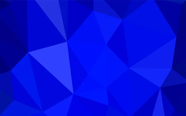 Modèle Mosaïque Triangle Vectoriel Bleu Foncé Illustration Colorée Brillante Avec — Image vectorielle