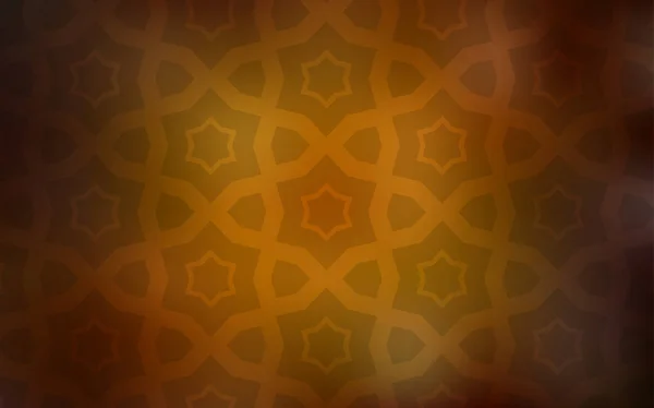 Texture Vectorielle Orange Foncé Avec Belles Étoiles Design Décoratif Flou — Image vectorielle
