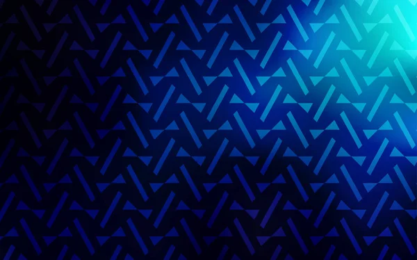 Темный Синий Вектор Искушают Линиями Треугольниками Треугольники Абстрактном Фоне Красочным — стоковый вектор