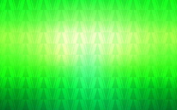 Шаблон Светло Зелёного Вектора Линиями Треугольниками Современная Абстрактная Иллюстрация Красочными — стоковый вектор