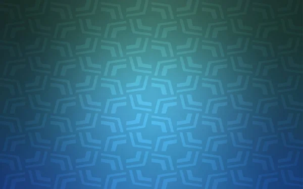Jasnoniebieskie Zielone Wektor Wzór Zakrzywione Kręgom Geometrycznej Ilustracja Marmuru Stylu — Wektor stockowy