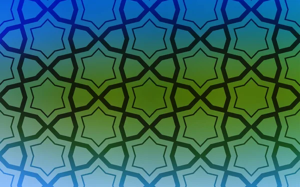 Azul Claro Verde Textura Vetorial Com Belas Estrelas Glitter Ilustração — Vetor de Stock