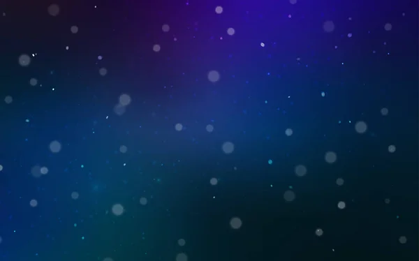 Textura Vectorial Azul Oscuro Con Copos Nieve Colores Ilustración Abstracta — Vector de stock