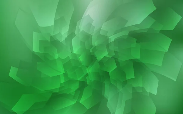 Textura Vectorial Verde Claro Con Hexágonos Colores Ilustración Abstracta Brillante — Vector de stock