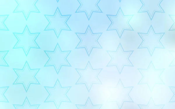 浅蓝色矢量布局与明亮的星星 模糊的装饰设计在简单的风格与明星 为您的商业广告设计智能设计 — 图库矢量图片