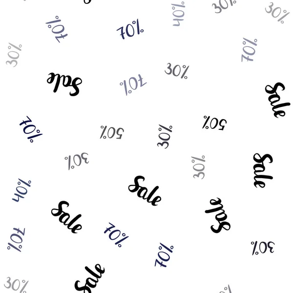 Donkerblauw Vector Naadloze Lay Out Met Korting Van Kleurrijke Set — Stockvector