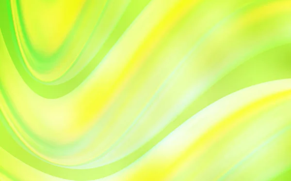 Verde Claro Fondo Vector Amarillo Con Cintas Dobladas Muestra Geométrica — Vector de stock