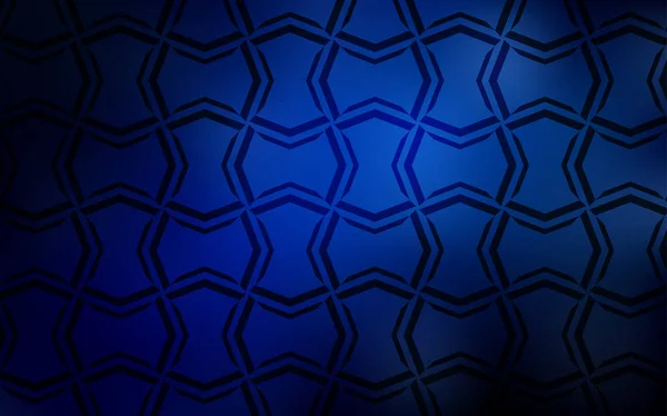 Темний Векторний Фон Blue Прямими Лініями Блискуча Кольорова Ілюстрація Гострими — стоковий вектор