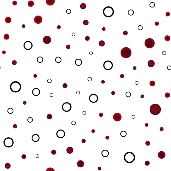 Texture Senza Cuciture Vettoriale Rosso Scuro Con Dischi Illustrazione Astratta — Vettoriale Stock