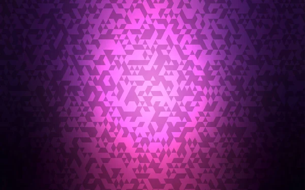 Темно Фіолетова Векторна Обкладинка Полігональному Стилі Блискуча Абстрактна Ілюстрація Трикутними — стоковий вектор
