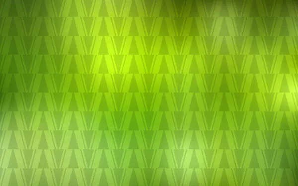 Vert Clair Agencement Vectoriel Jaune Avec Lignes Triangles Illustration Abstraite — Image vectorielle