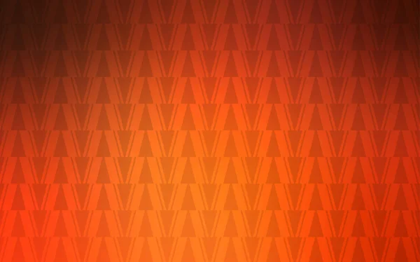 Texture Vectorielle Orange Clair Avec Style Triangulaire Illustration Avec Ensemble — Image vectorielle