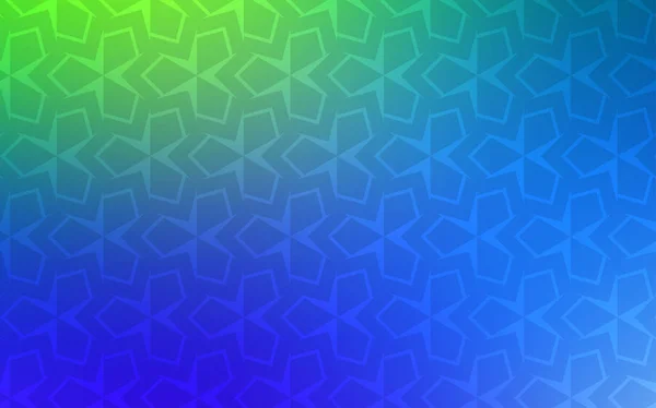 Světle Modrá Zelená Vector Šablony Rhombus Krásné Ilustrace Obdélníky Čtverce — Stockový vektor