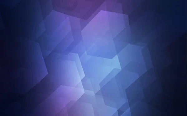 深粉色 蓝色矢量布局与六角形的形状 白色背景上的五颜六色的六边形 壁纸纹理的图案 — 图库矢量图片