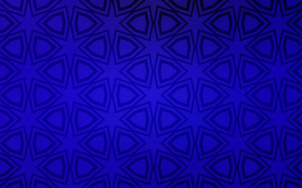 Темний Векторний Фон Blue Кольоровими Зірками Розмитий Декоративний Дизайн Простому — стоковий вектор