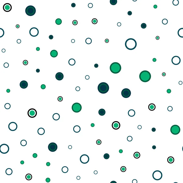 Světle Modrá Zelená Bezproblémové Rozložení Vektoru Kruhových Obrazců Moderní Abstraktní — Stockový vektor