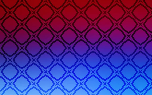 Lichtblauw Rood Vector Cover Met Kleine Grote Sterren Wazig Decoratieve — Stockvector