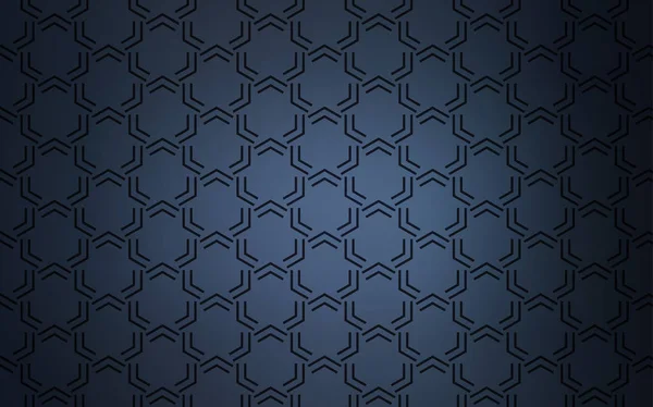 Diseño Vectorial Azul Oscuro Con Líneas Planas Ilustración Abstracta Geométrica — Vector de stock