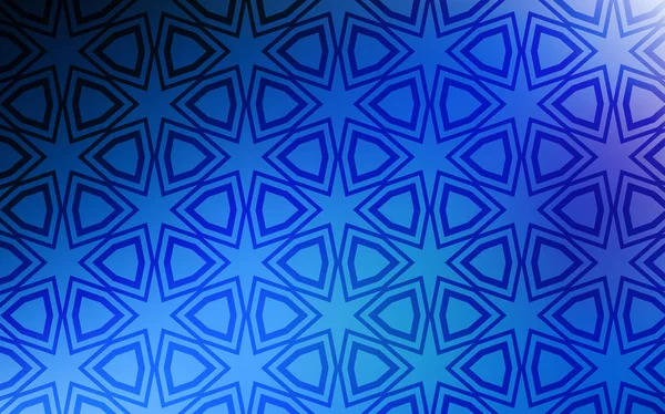 Σκούρο Μπλε Διάνυσμα Σχεδιάγραμμα Φωτεινά Αστέρια Θολή Διακοσμητικό Σχέδιο Απλό — Διανυσματικό Αρχείο