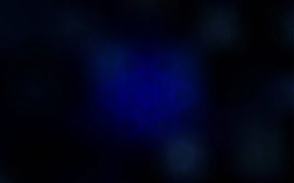Modèle Vectoriel Bleu Foncé Avec Étoiles Ciel Design Décoratif Flou — Image vectorielle