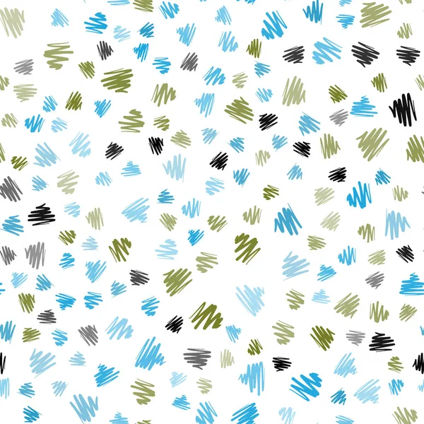 Bleu Clair Texture Transparente Vectorielle Verte Avec Des Lignes Colorées — Image vectorielle