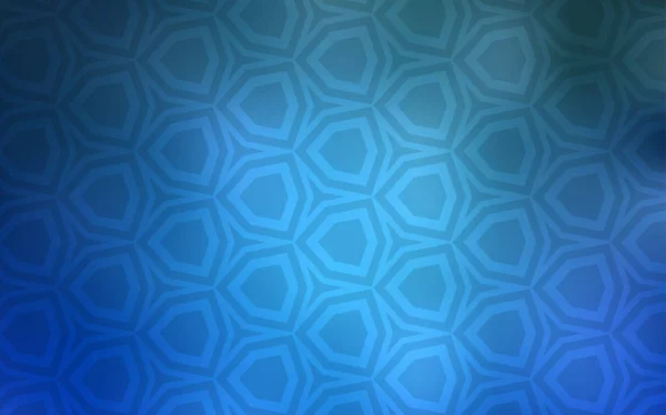 Light Blue Διάνυσμα Φόντο Εξάγωνα Εικονογράφηση Έγχρωμων Εξάγωνων Στην Θολή — Διανυσματικό Αρχείο