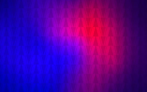 Bleu Clair Agencement Vectoriel Rouge Avec Lignes Triangles Triangles Sur — Image vectorielle