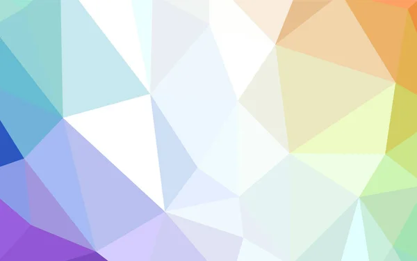 Ljus Multicolor Vektor Abstrakt Mosaik Bakgrund Geometriska Illustration Origami Stil — Stock vektor