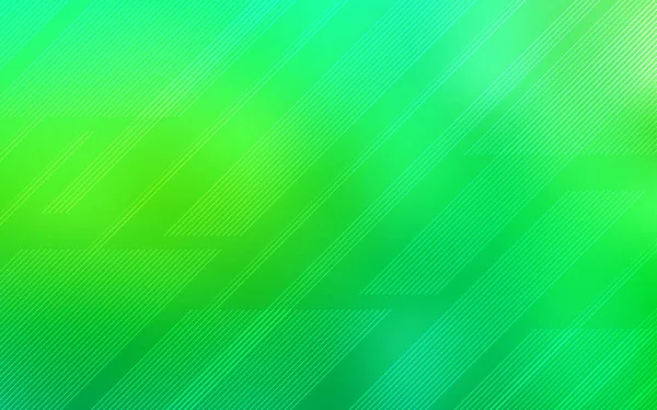 Светло Зеленое Векторное Покрытие Резкими Полосами Декоративная Сияющая Иллюстрация Линиями — стоковый вектор