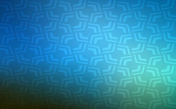 Dark Blue Vector Pattern Lines Ovals Creative Geometric Illustration Marble — Stock Vector