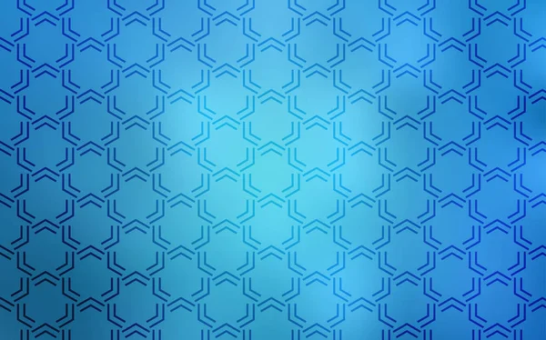 Patrón Vectorial Azul Claro Con Líneas Nítidas Ilustración Decorativa Brillante — Vector de stock