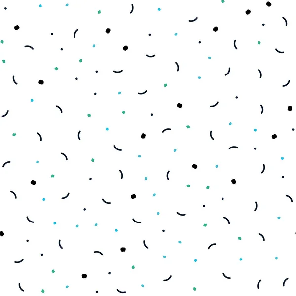 Γαλάζιο Πράσινο Διάνυσμα Χωρίς Ραφή Πρότυπο Κύκλους Τρίγωνα Εικονογράφηση Σύνολο — Διανυσματικό Αρχείο