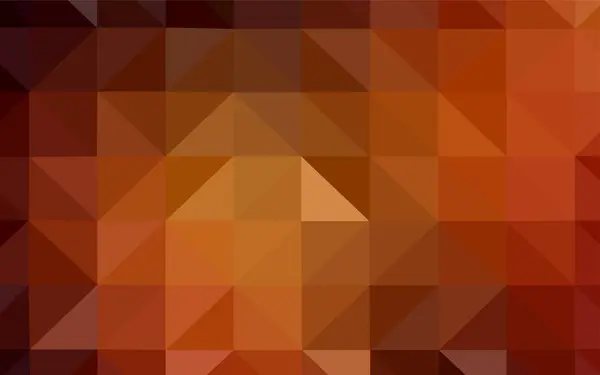 Luz Naranja Vector Abstracto Mosaico Telón Fondo Muestra Geométrica Triangular — Vector de stock