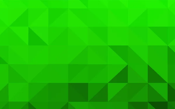 Patrón Poligonal Vectorial Verde Claro Ilustración Colorida Estilo Abstracto Con — Archivo Imágenes Vectoriales
