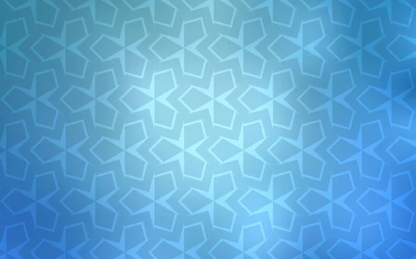 Lichtblauwe Vector Achtergrond Met Rhombus Prachtige Illustratie Met Rechthoeken Vierkanten — Stockvector