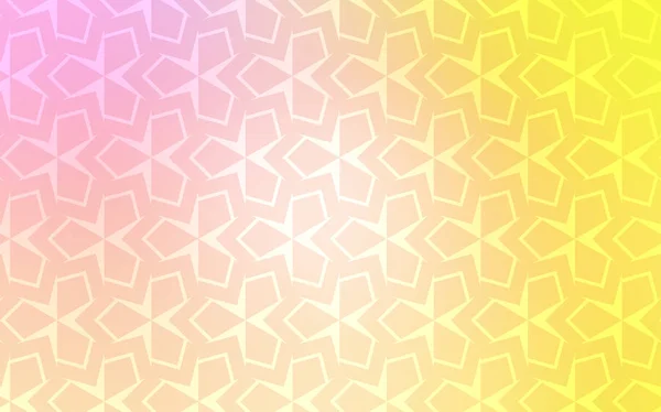 Ljusrosa Gul Vektorbakgrund Med Rektanglar Vacker Illustration Med Rektanglar Och — Stock vektor