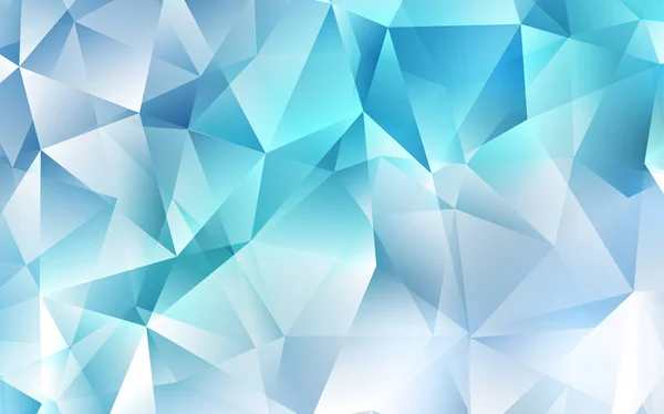 Светло Синий Векторный Чехол Многоугольном Стиле Иллюстрация Набором Красочных Треугольников — стоковый вектор