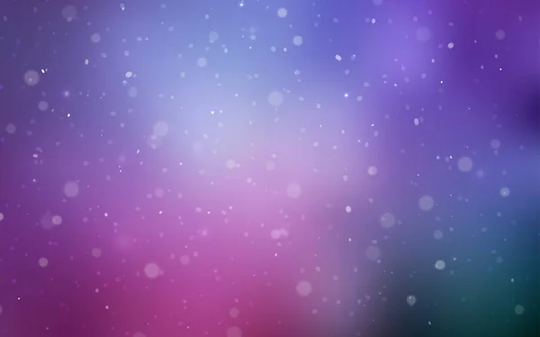 Luz Púrpura Diseño Vectorial Rosa Con Copos Nieve Brillantes Ilustración — Vector de stock