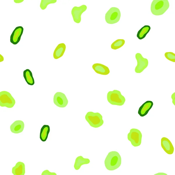 Light Green Yellow Vector Seamless Backdrop Dots Beautiful Colored Illustration — Stock Vector